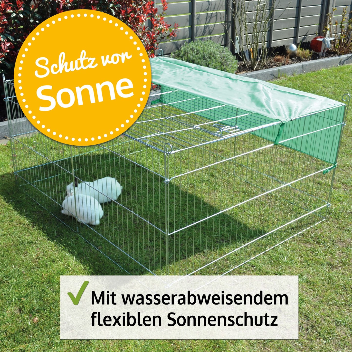 Auslaufgehege Kleingehege Tiergehege Maße: 142 × 112 × 65 cm