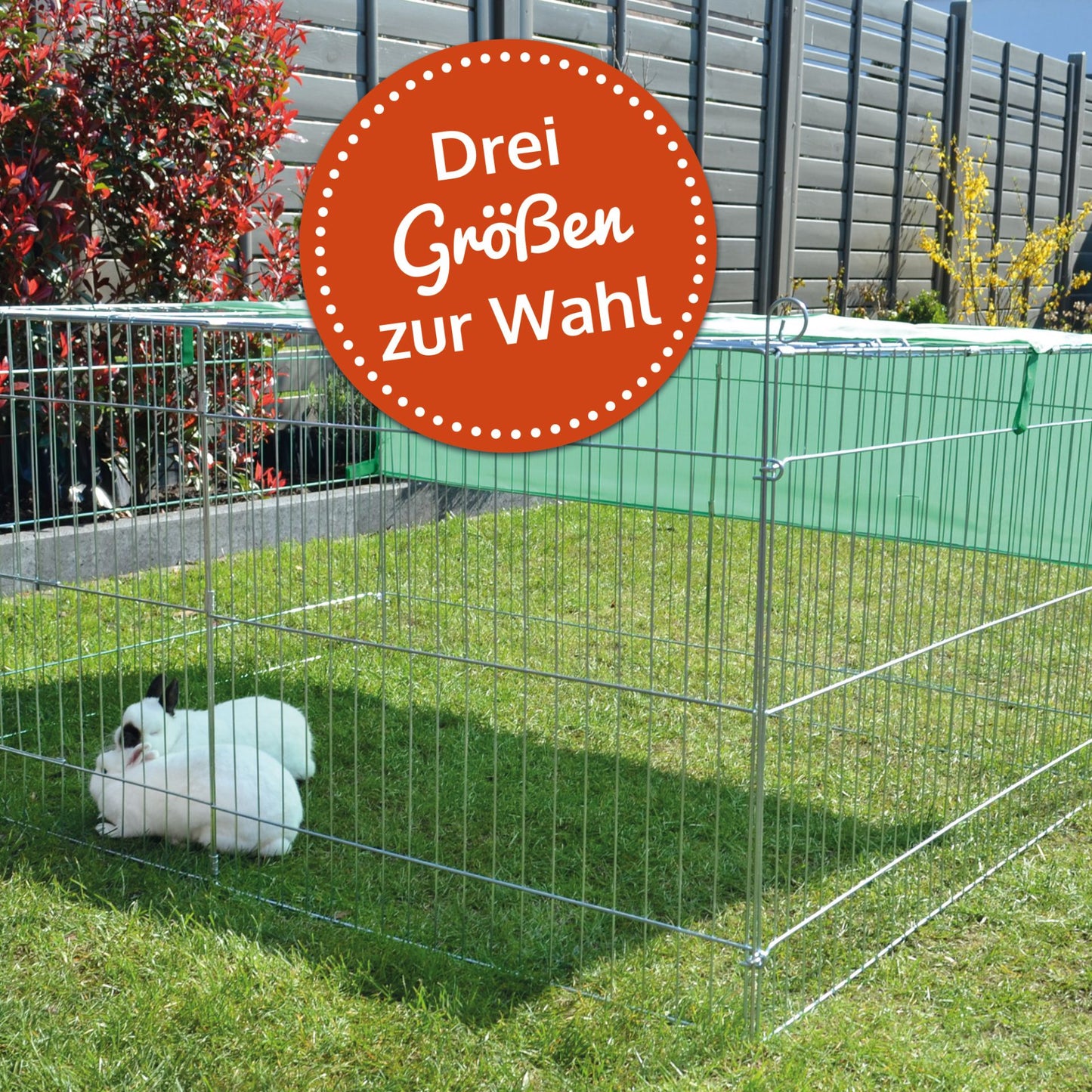 Auslaufgehege Kleingehege Tiergehege Größe XL 216 × 116 × 65 cm