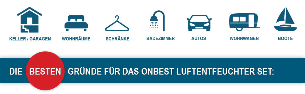 10x Luftentfeuchter Set zum Aufhängen Effektive Luftentfeuchter mit 500 ml Beutel