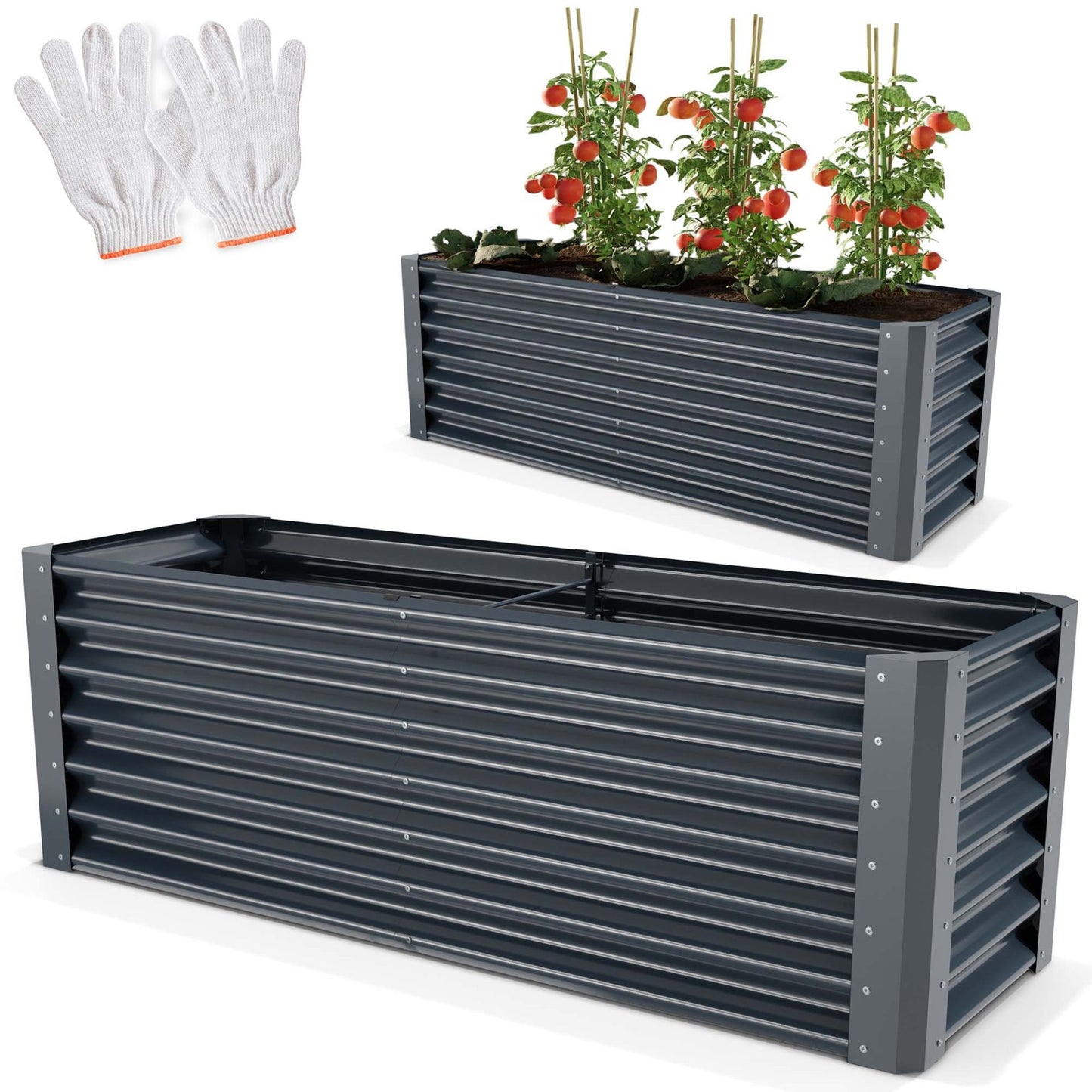 Hochbeet Stahl Anthrazit XL