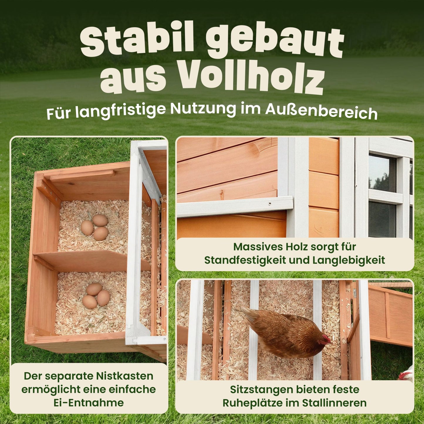 Hühnerstall Kükenstall Wachtelstall Hühnervoliere Ida