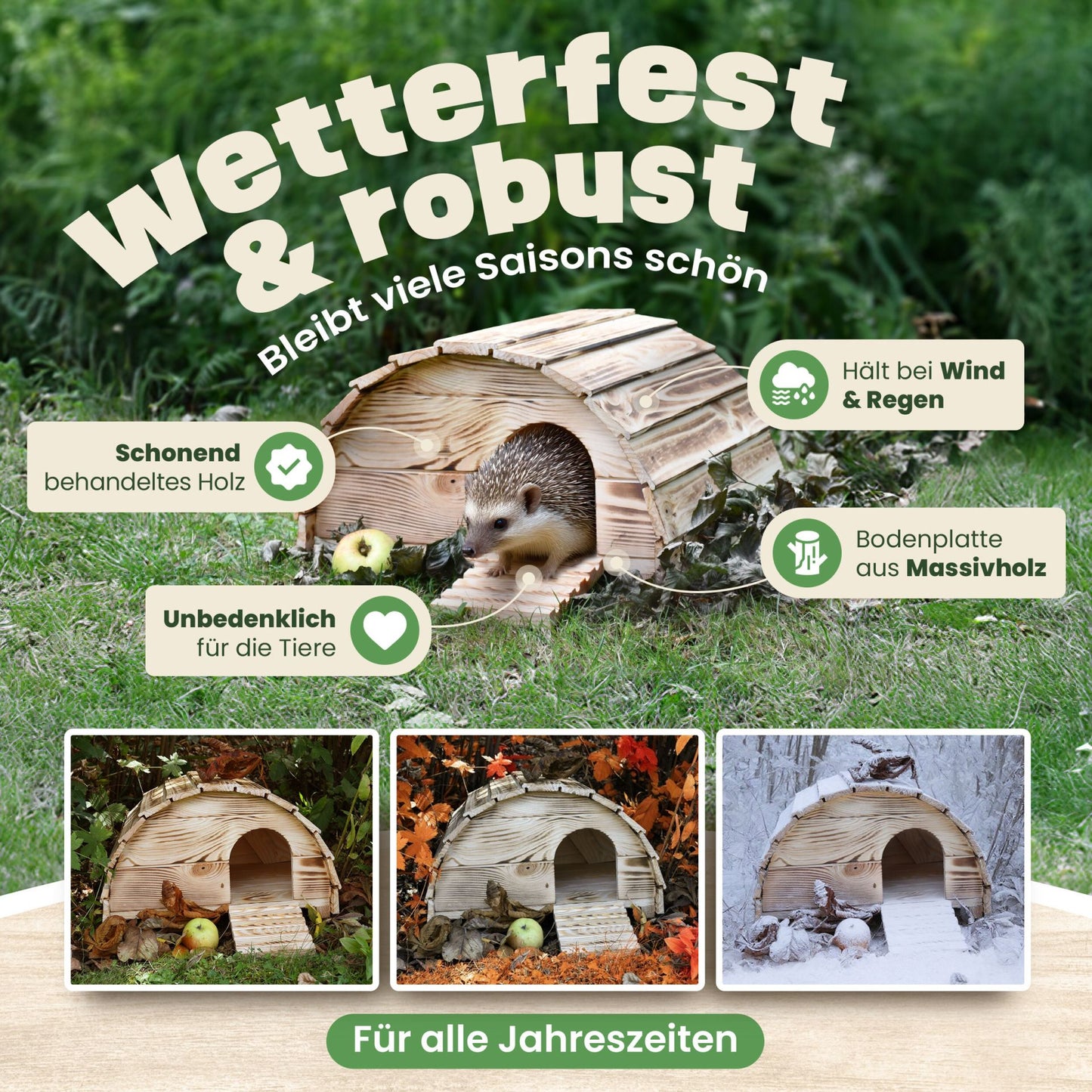 Igelhaus Igelhöhle Schlafplatz Knut