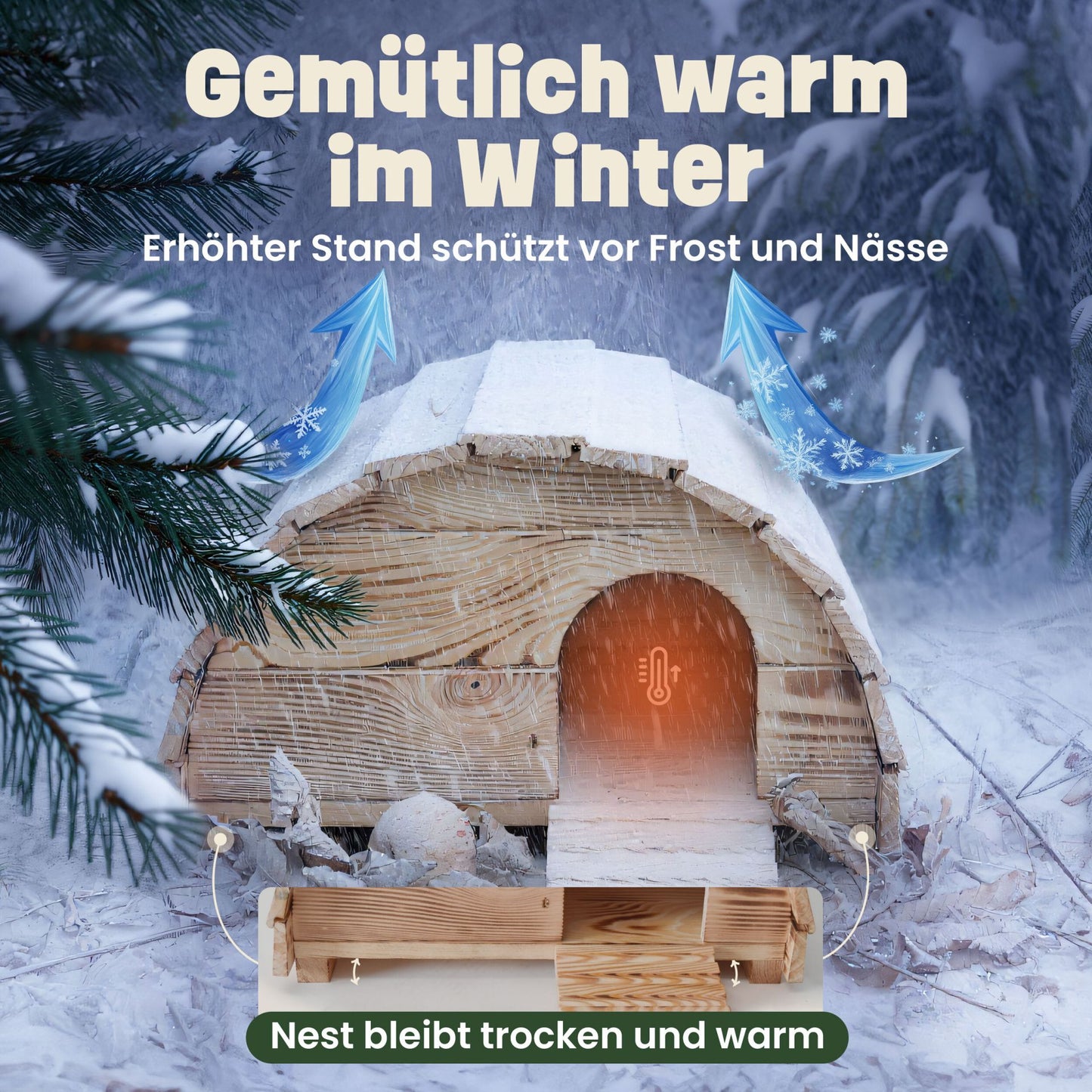 Igelhaus Igelhöhle Schlafplatz Knut