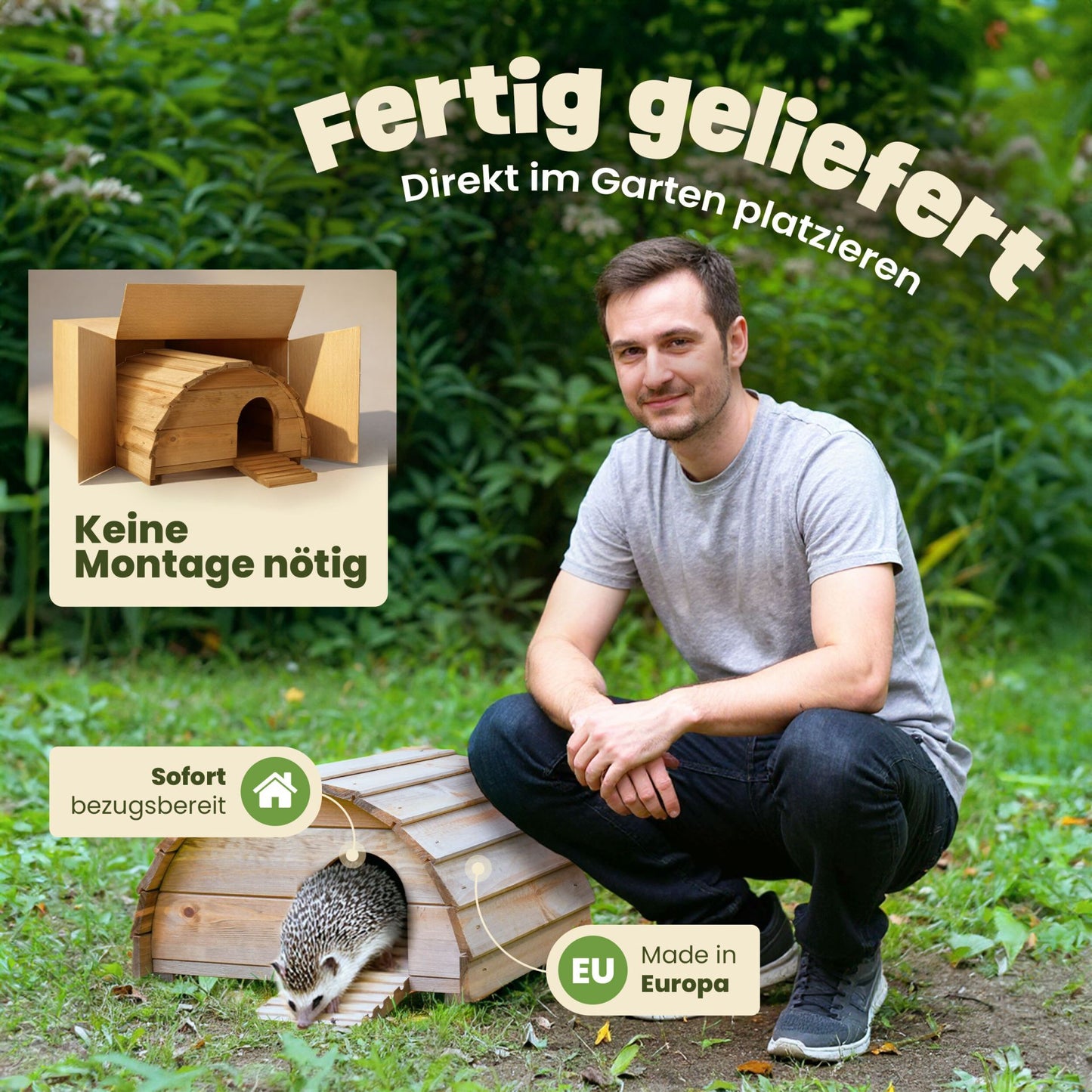 Igelhaus Igelhöhle Schlafplatz Manni