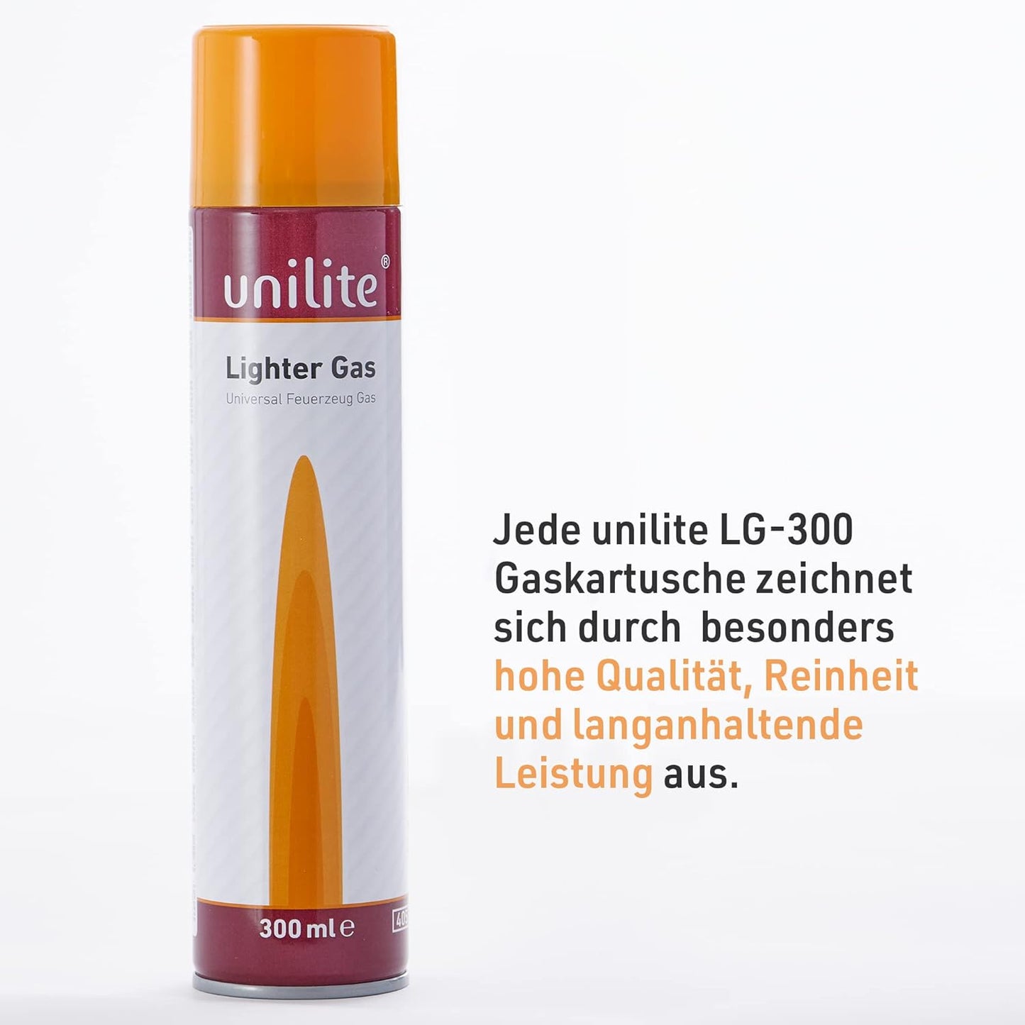 2 Dosen LG-300 UNILITE Feuerzeug Gas