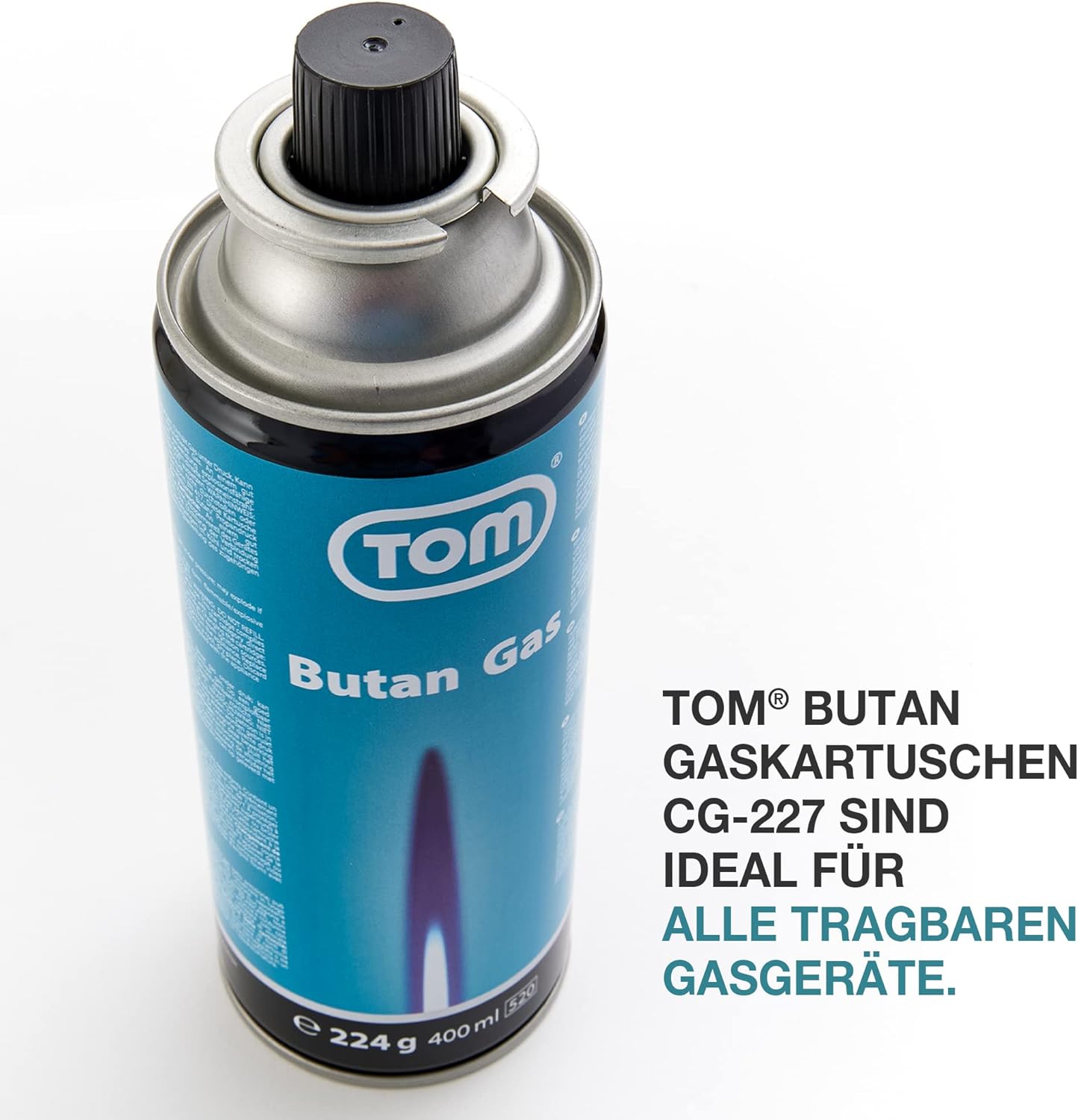 12 mal CG-227 Butan Gaskartuschen