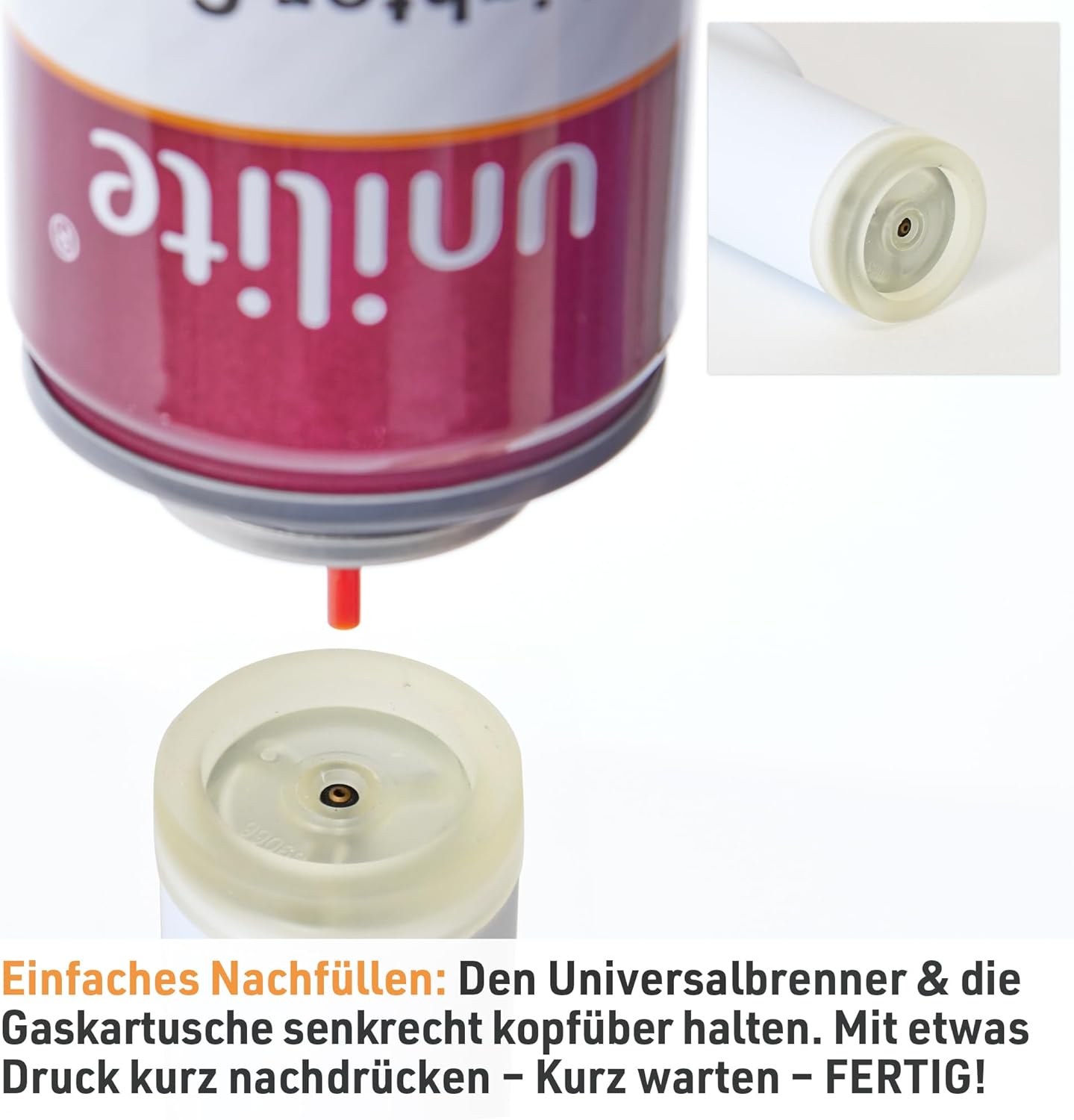 Sturmfeuerzeug Tokyo Weiss + 100 ml Nachfüllgas