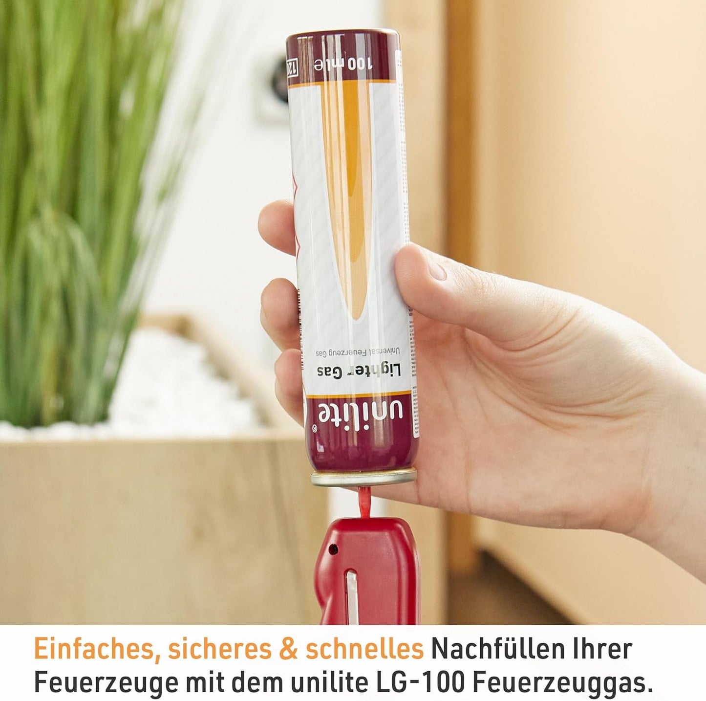 UNILITE 12x Feuerzeuggas 100 ml Kartusche