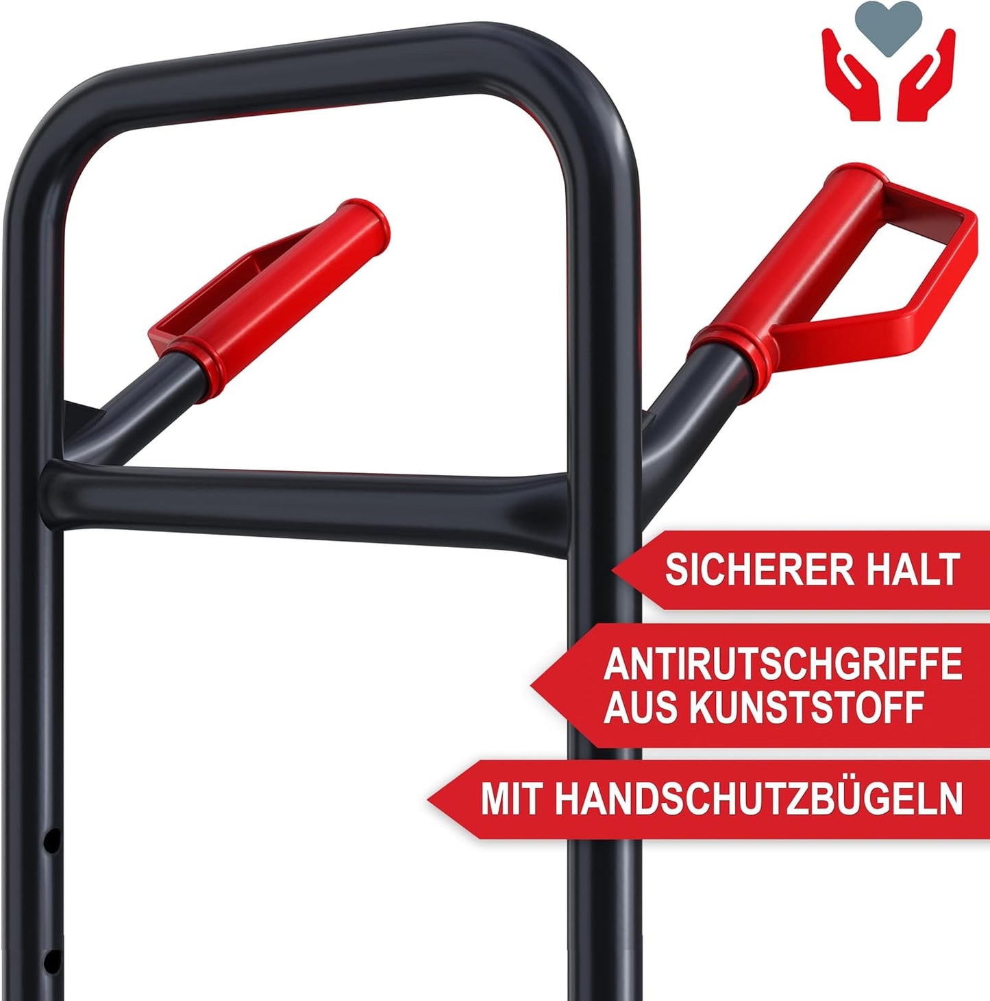 Treppensackkarre klappbar 200kg Tragkraft XL Schaufel 3-Fach Hartgummi Sackkarre
