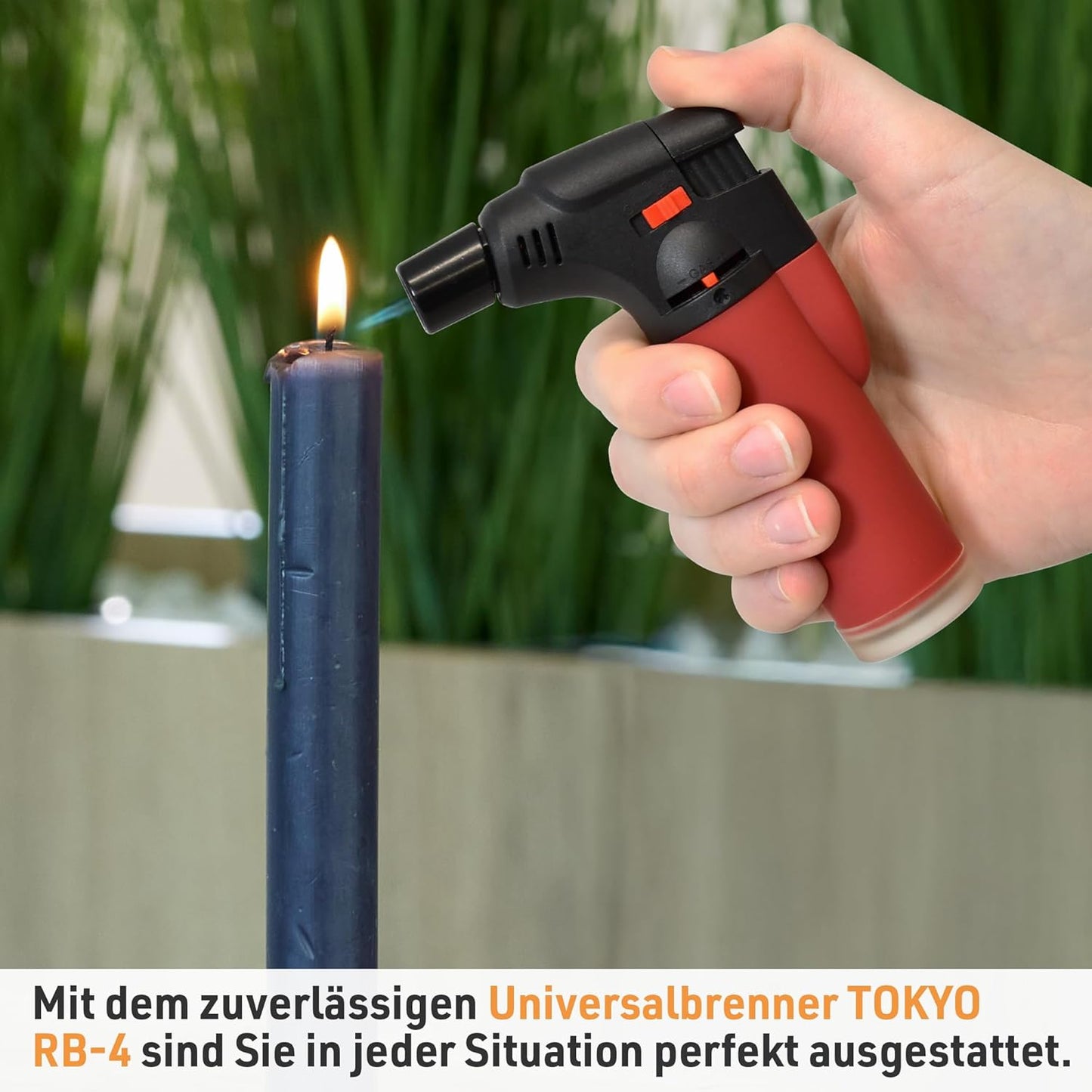 Sturmfeuerzeug Tokyo Rot + 100 ml Nachfüllgas