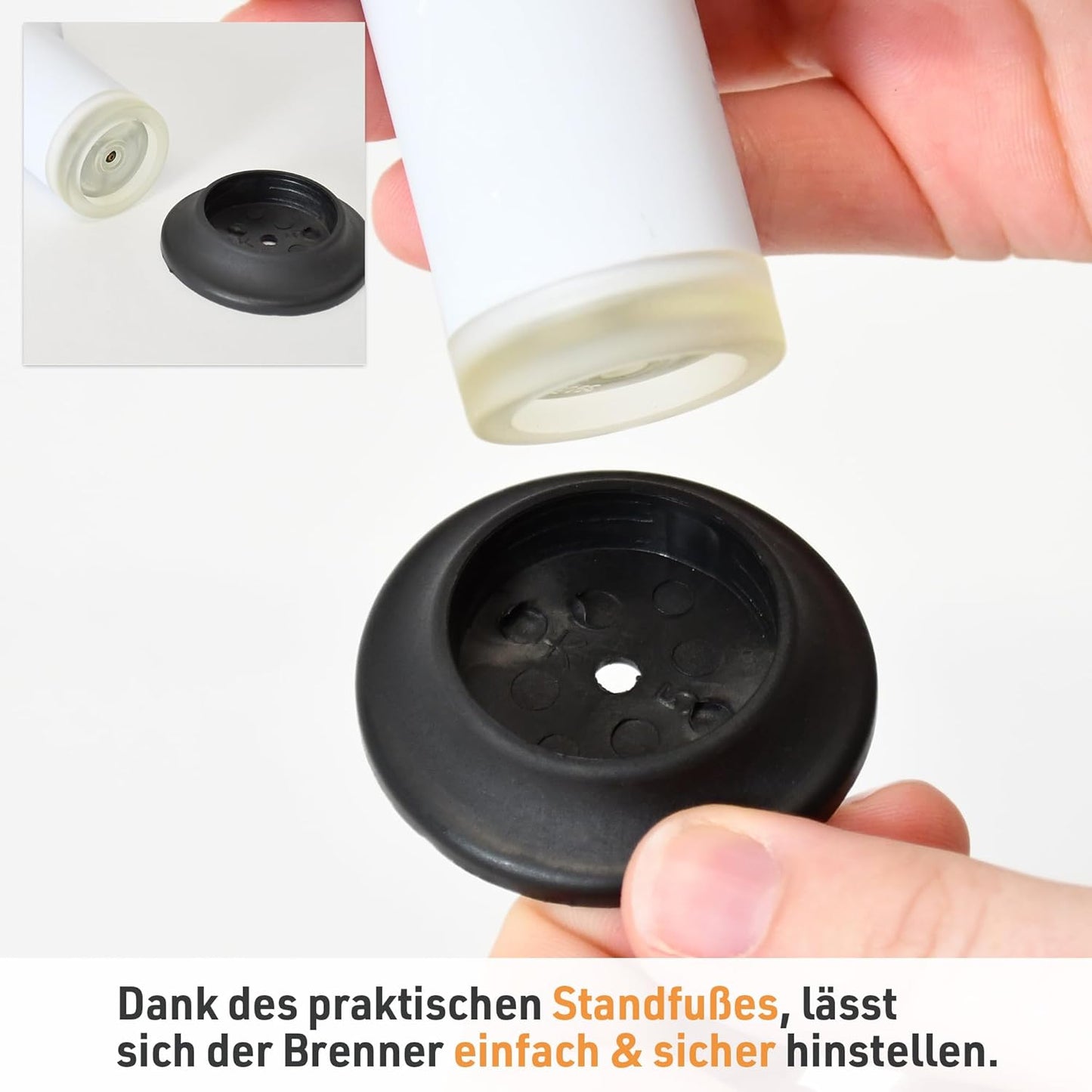 Sturmfeuerzeug Tokyo Weiss + 100 ml Nachfüllgas
