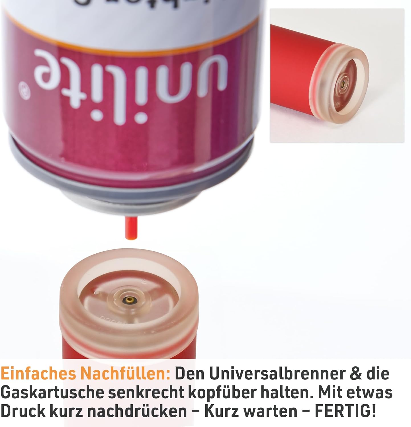 Sturmfeuerzeug Tokyo Rot + 100 ml Nachfüllgas