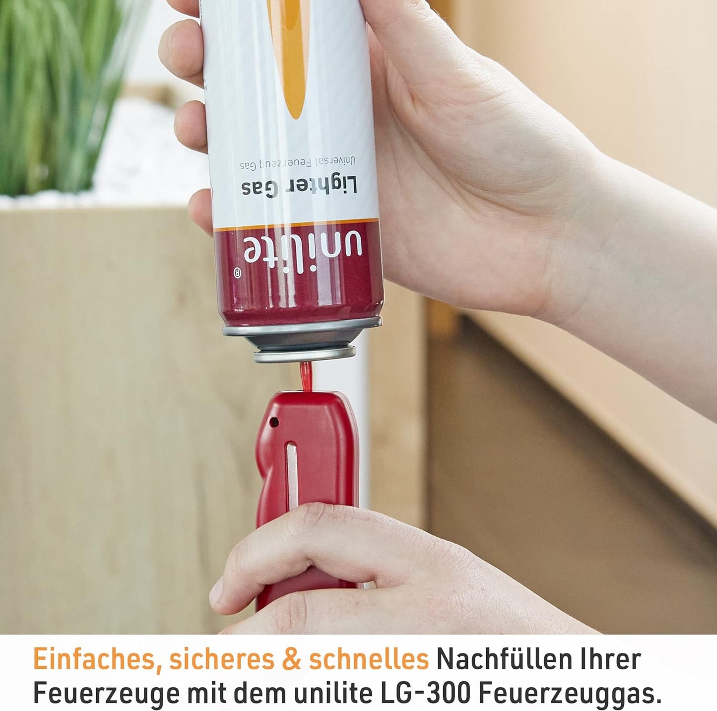 2 Dosen LG-300 UNILITE Feuerzeug Gas