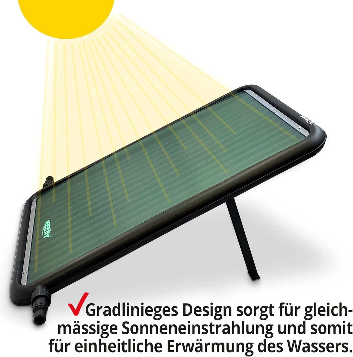 BITTE LESEN !!! Retourenware ! Solar Poolheizung Solarkollektor 12 l Wasserinhalt Solarheizung Pool Swimmingpool