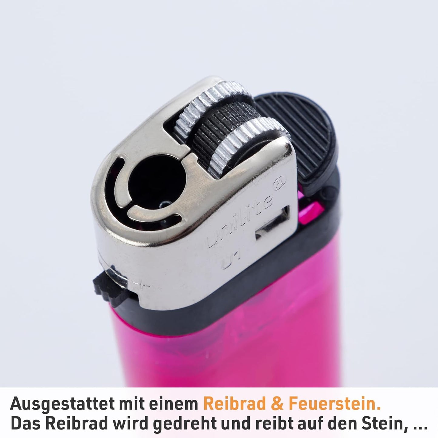 10 Stück Feuerzeuge Reibradfeuerzeuge Einwegfeuerzeug