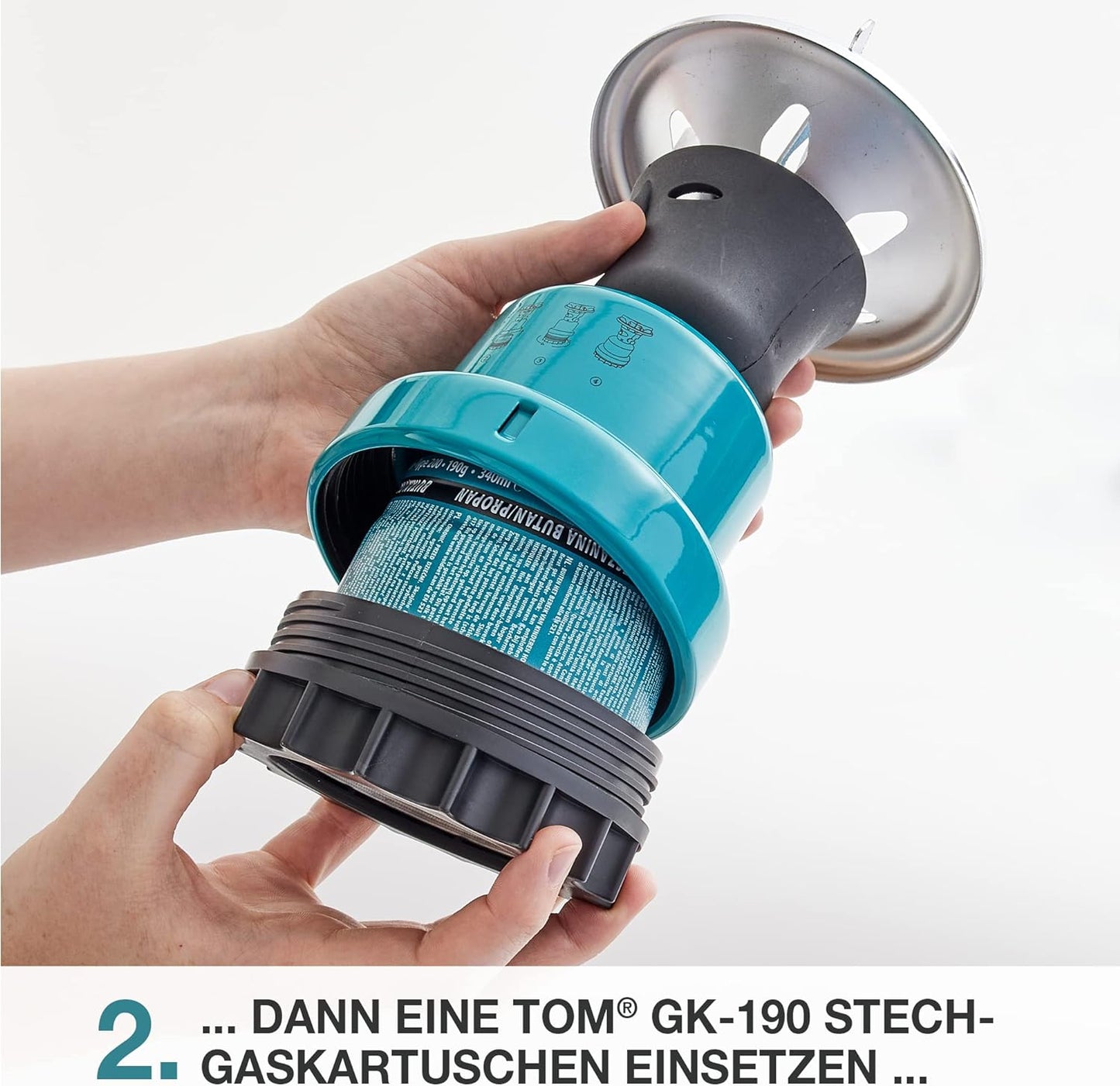 Gaskocher GK-190 + 4 mal 190 Gaskartuschen