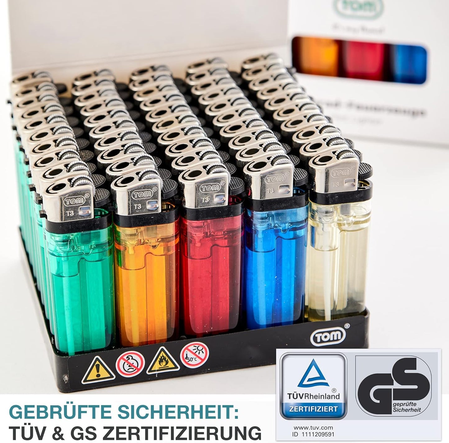 Reibrad Feuerzeuge 100er