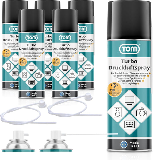 Druckluftspray 6er Set