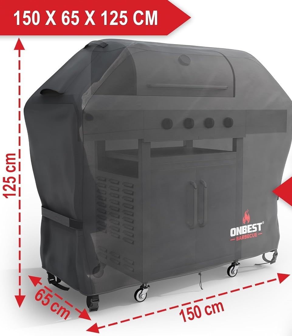 Grill Abdeckhaube 150 x 65 x 125 cm
