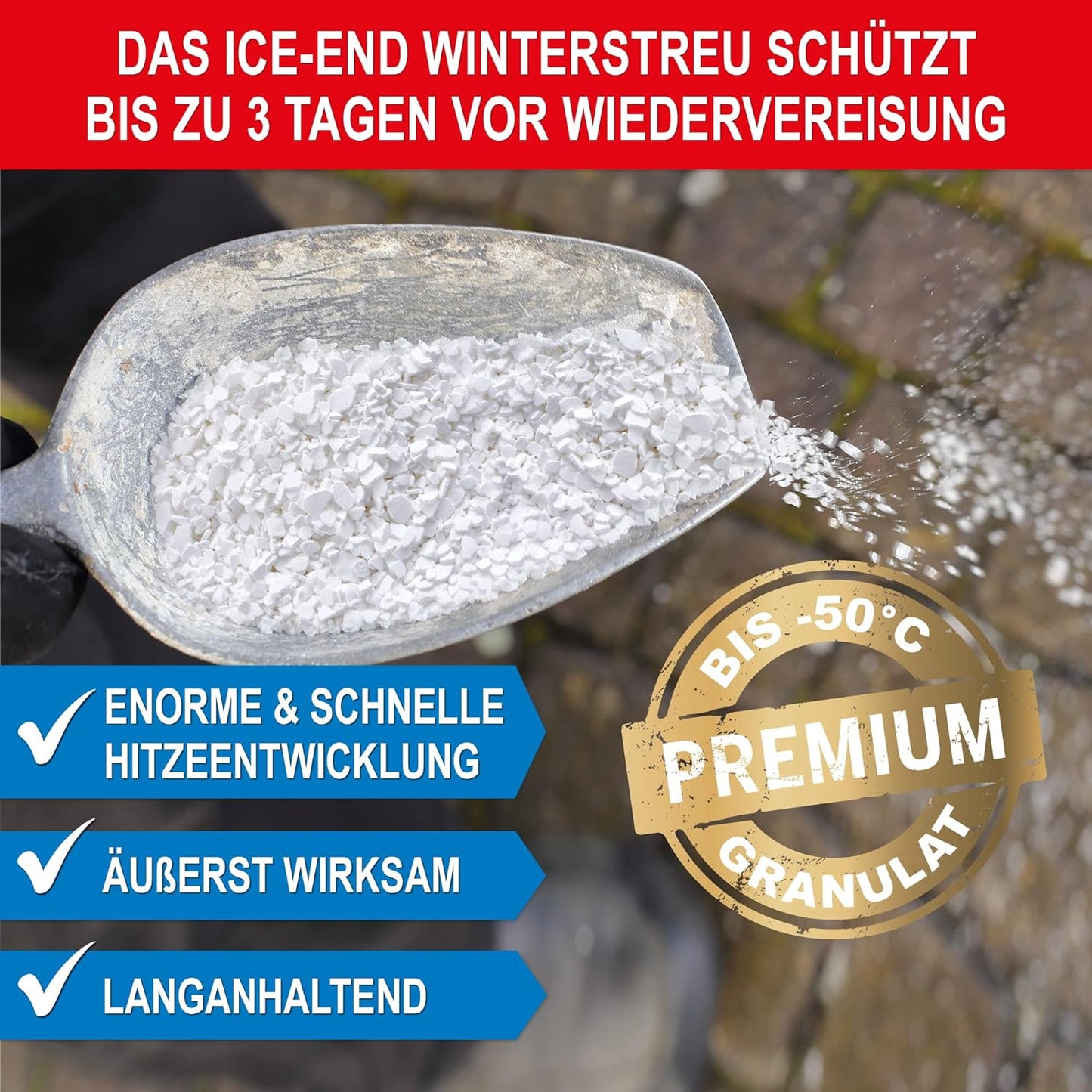 Winterstreugranulat Auftau Granulat Streumittel Alternative zu Streusalz Tierfreundlich & Umweltschonend