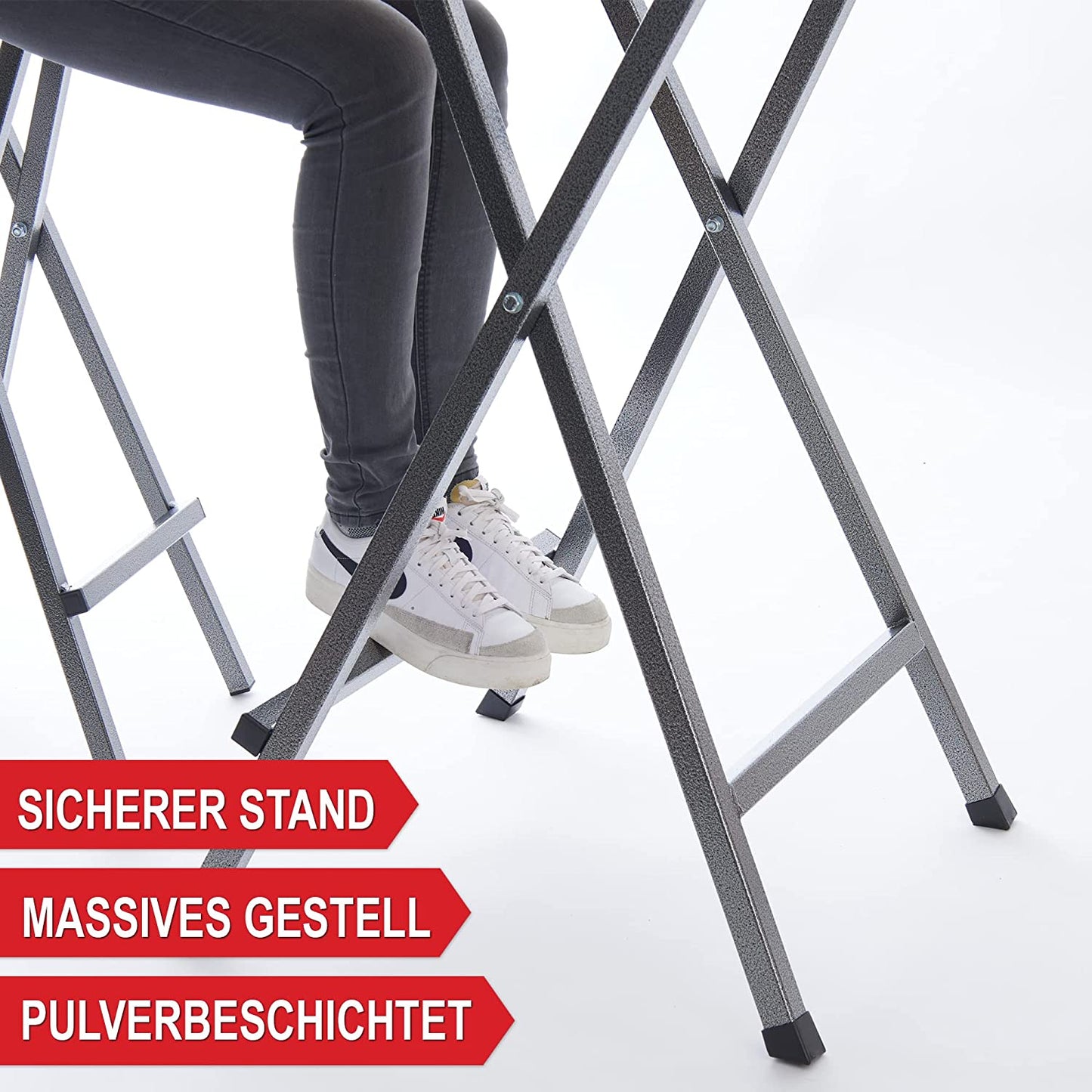 Stehtisch Gartentisch Klapptisch Bistrotisch Massive Tischplatte aus FSC Holz