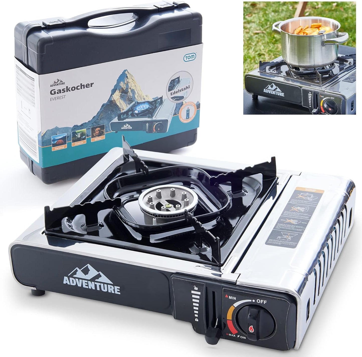 Campingkocher Edelstahl