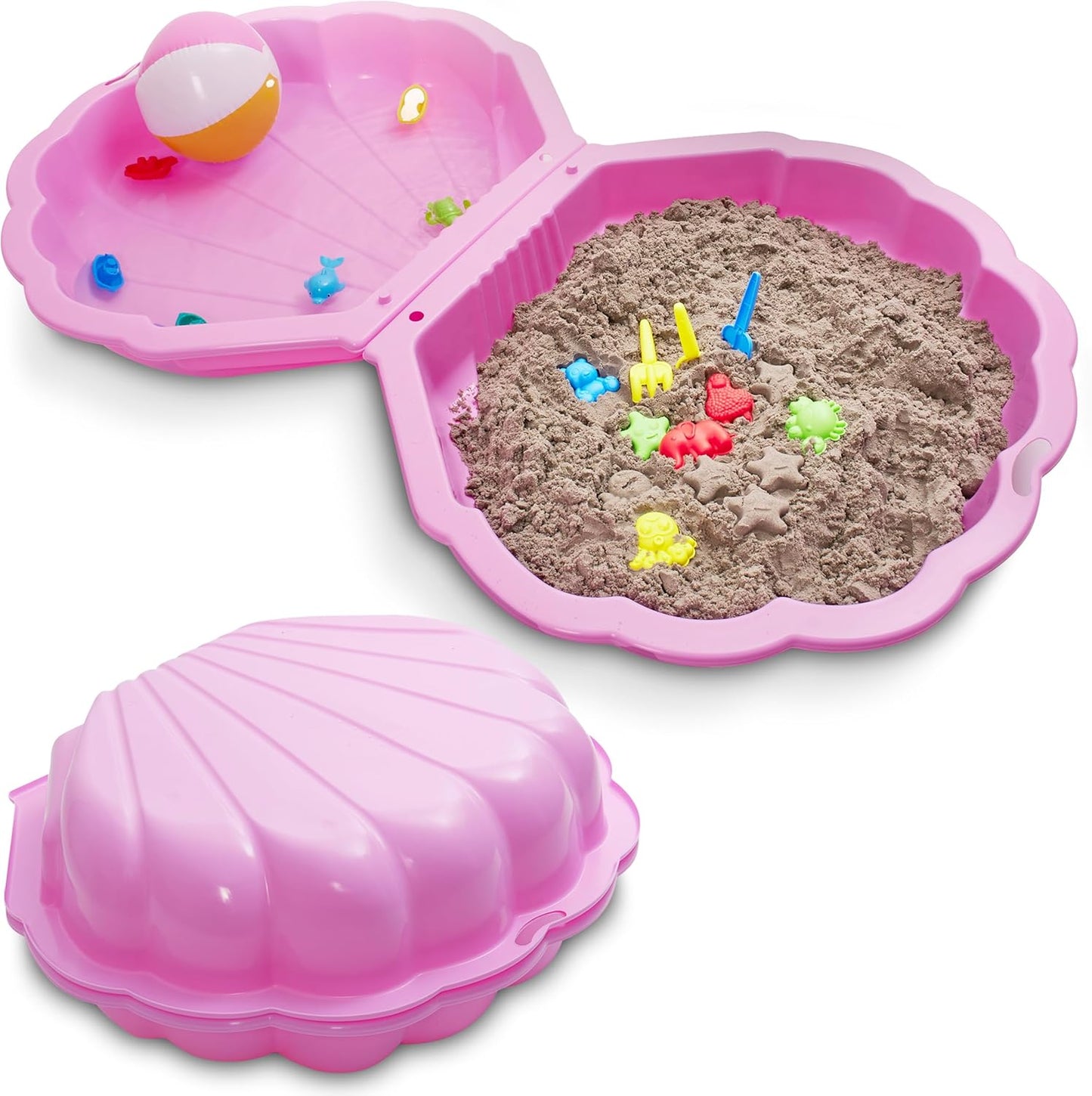 Sandkasten Muschel Rosa 88 x 78 x 38