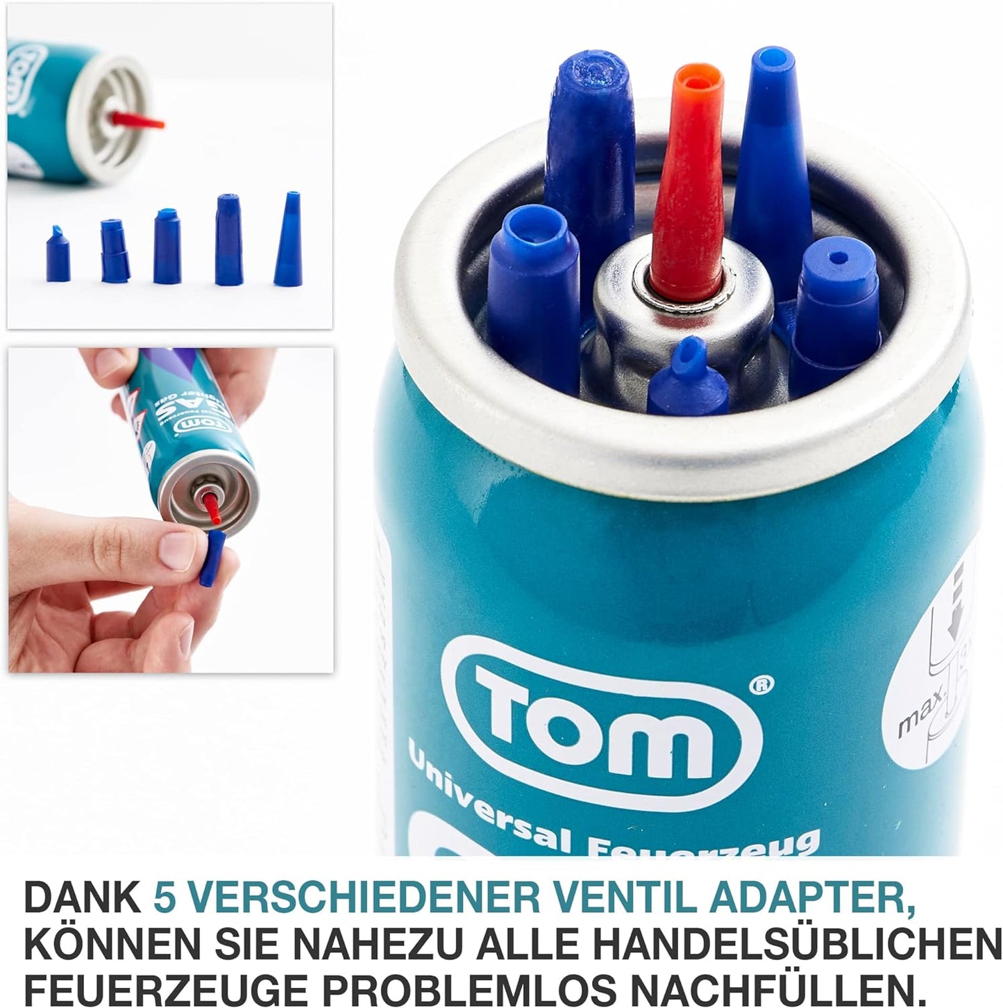 Feuerzeuggas 100ml 5er Set