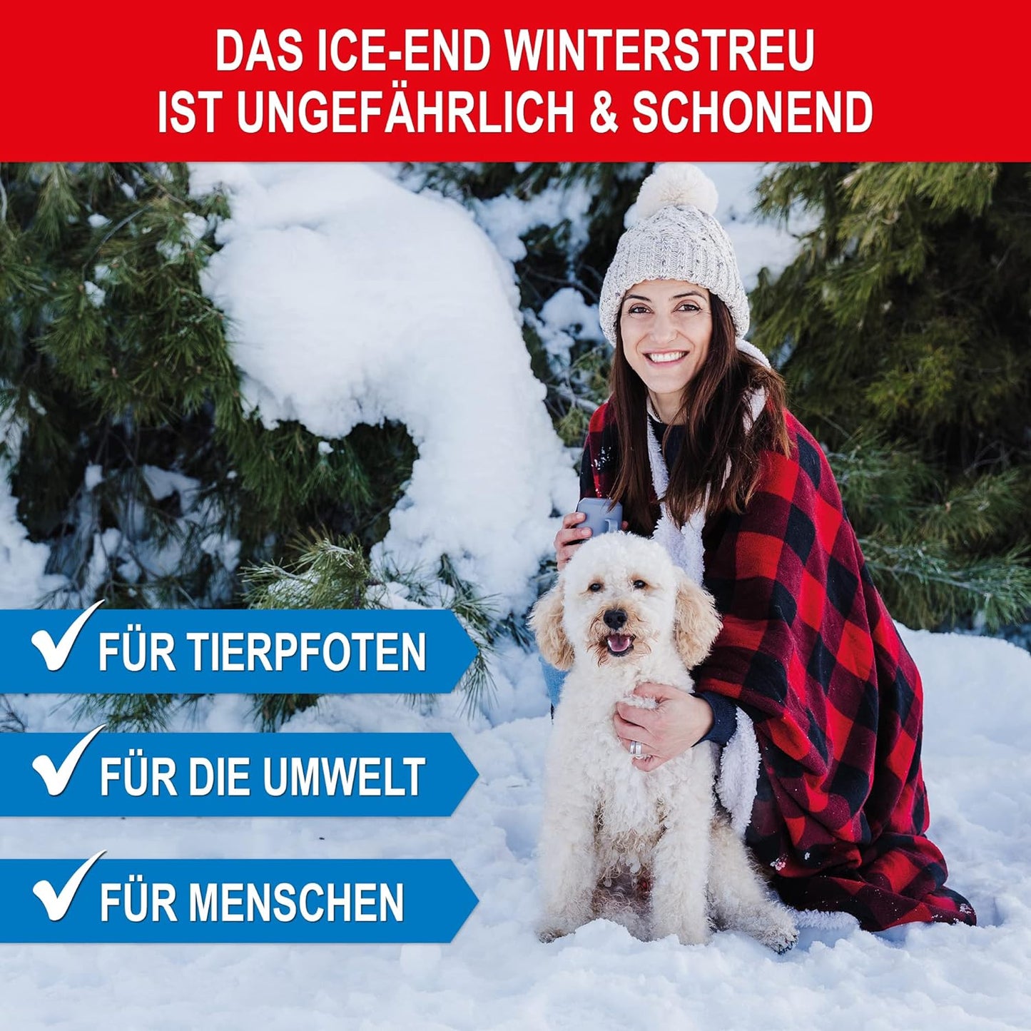 Winterstreugranulat Auftau Granulat Streumittel Alternative zu Streusalz Tierfreundlich & Umweltschonend