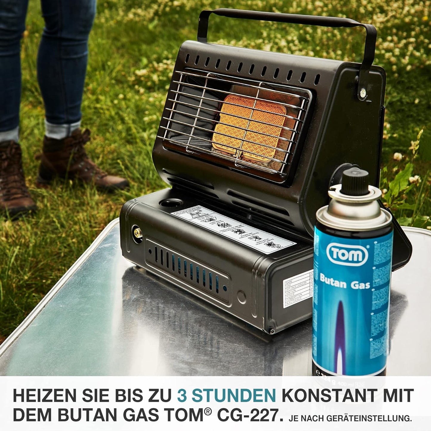 12 mal CG-227 Butan Gaskartuschen