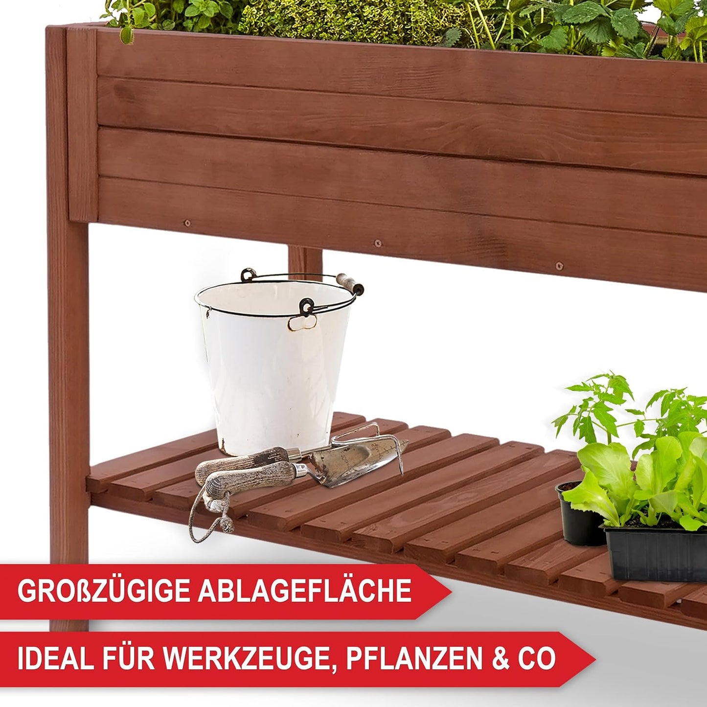 XXL Hochbeet Pflanztisch Blumenbank
