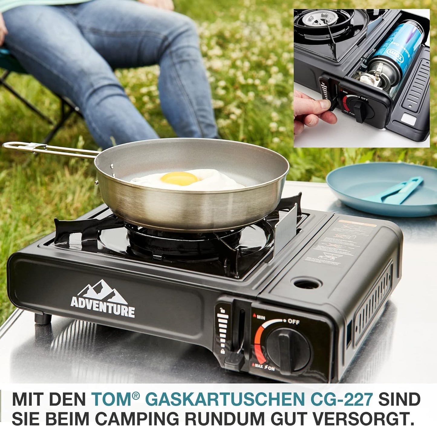14 mal CG-227 Butan Gaskartuschen