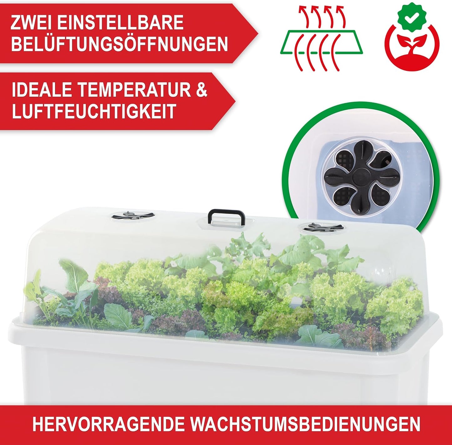 Hochbeet Frühbeet Kräuterhochbeet Anzucht Pflanzkasten Weiss