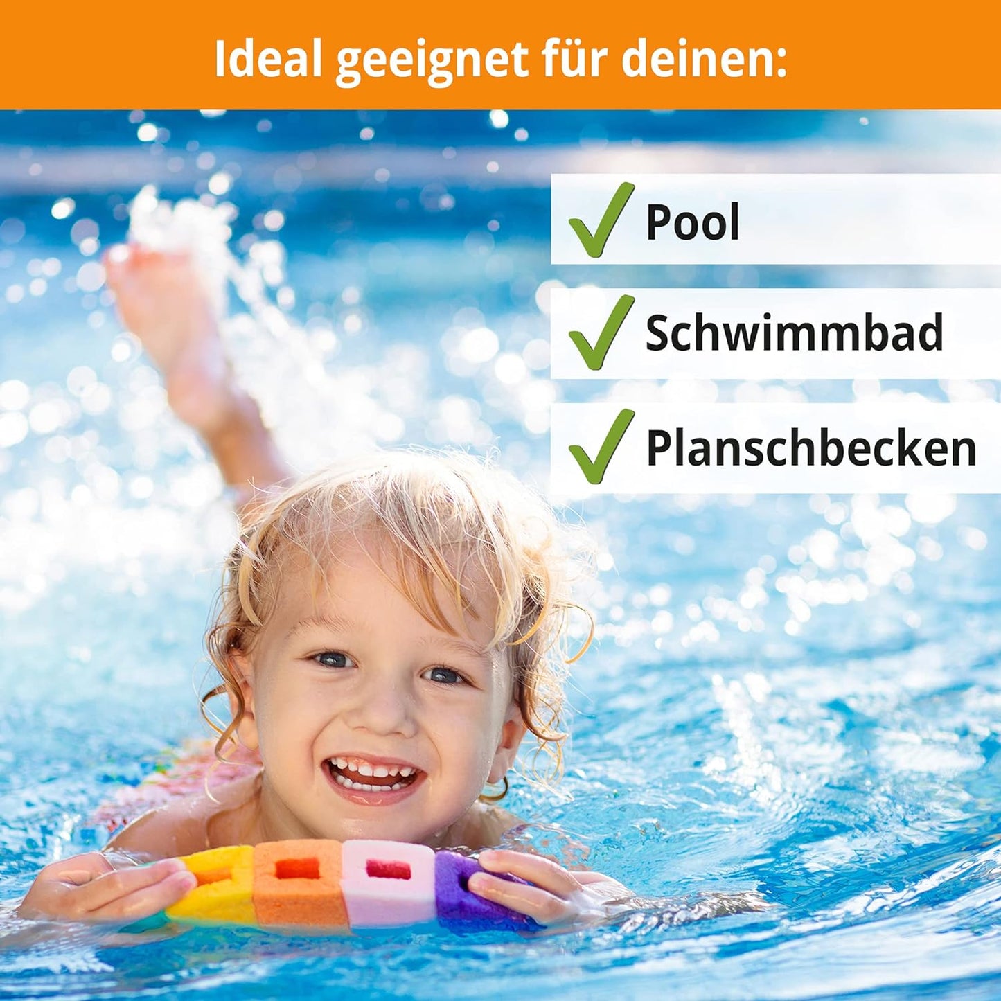 3-in-1 Flüssigkeit, Poolreinigung Wasserpflege Desinfektion und Säuberung