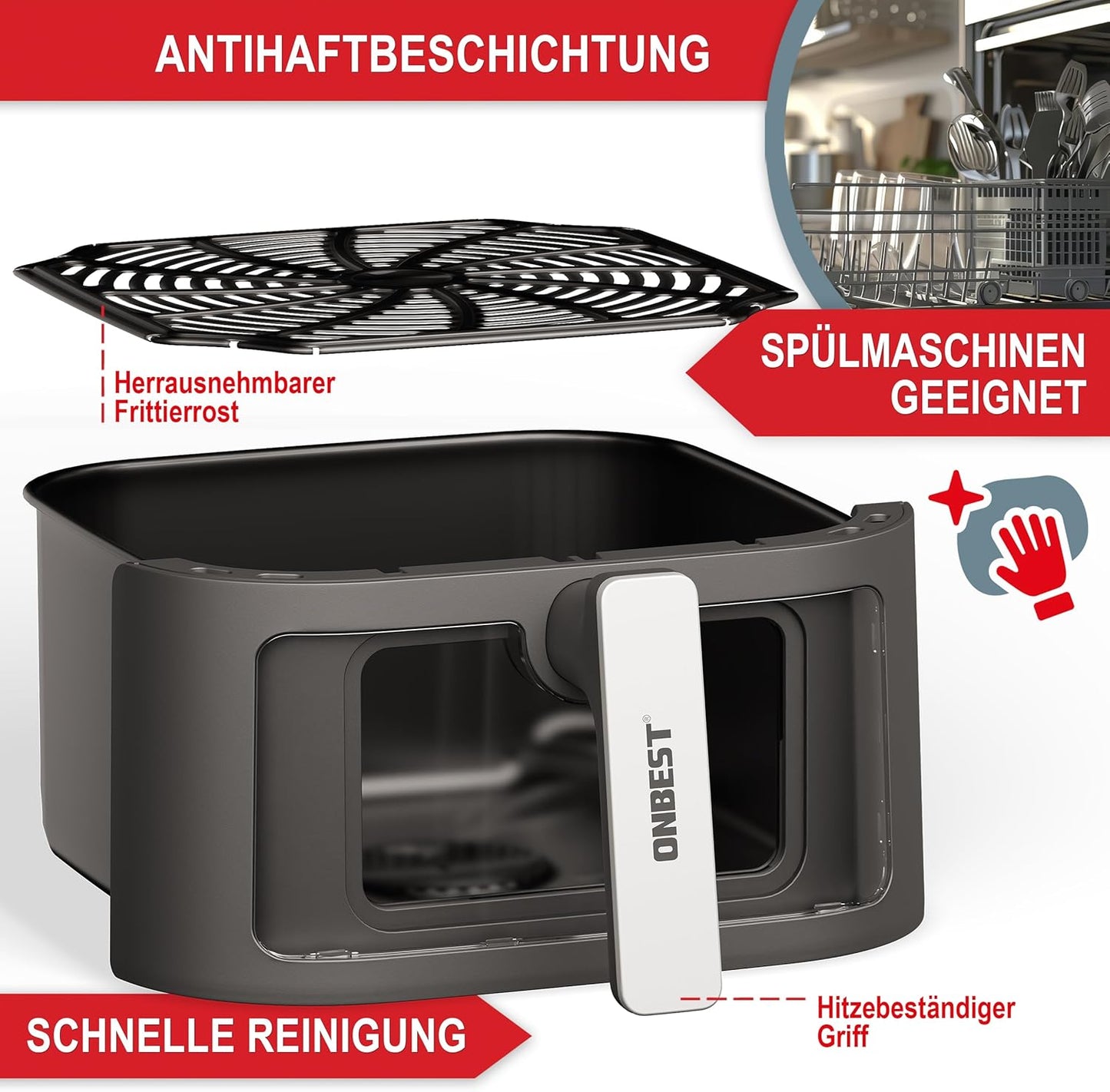 Heißluftfritteuse Airfryer