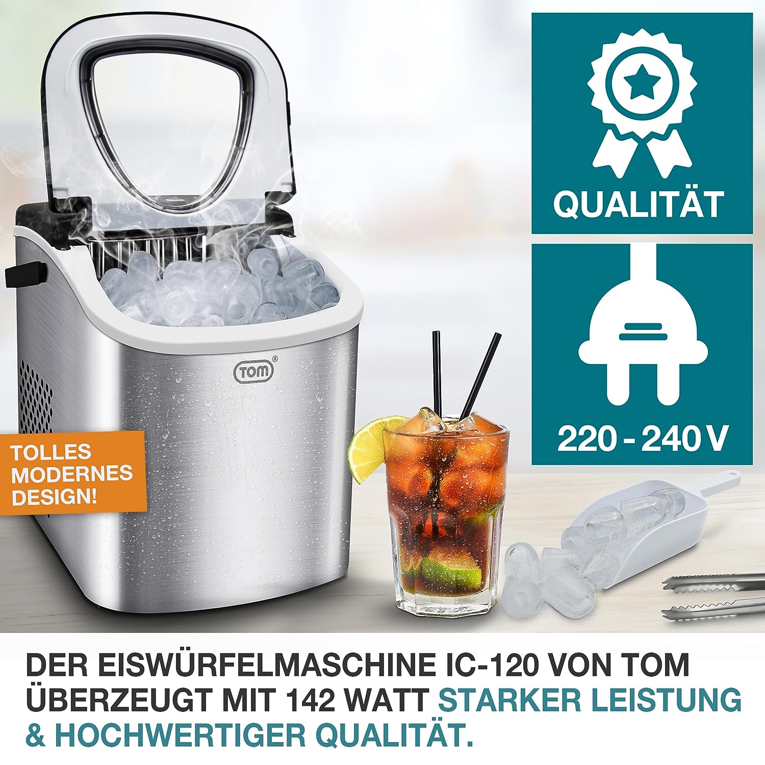 BITTE LESEN !!! Retourenware ! Eiswürfelmaschine Eiswürfelbereiter Eis – JKUEW