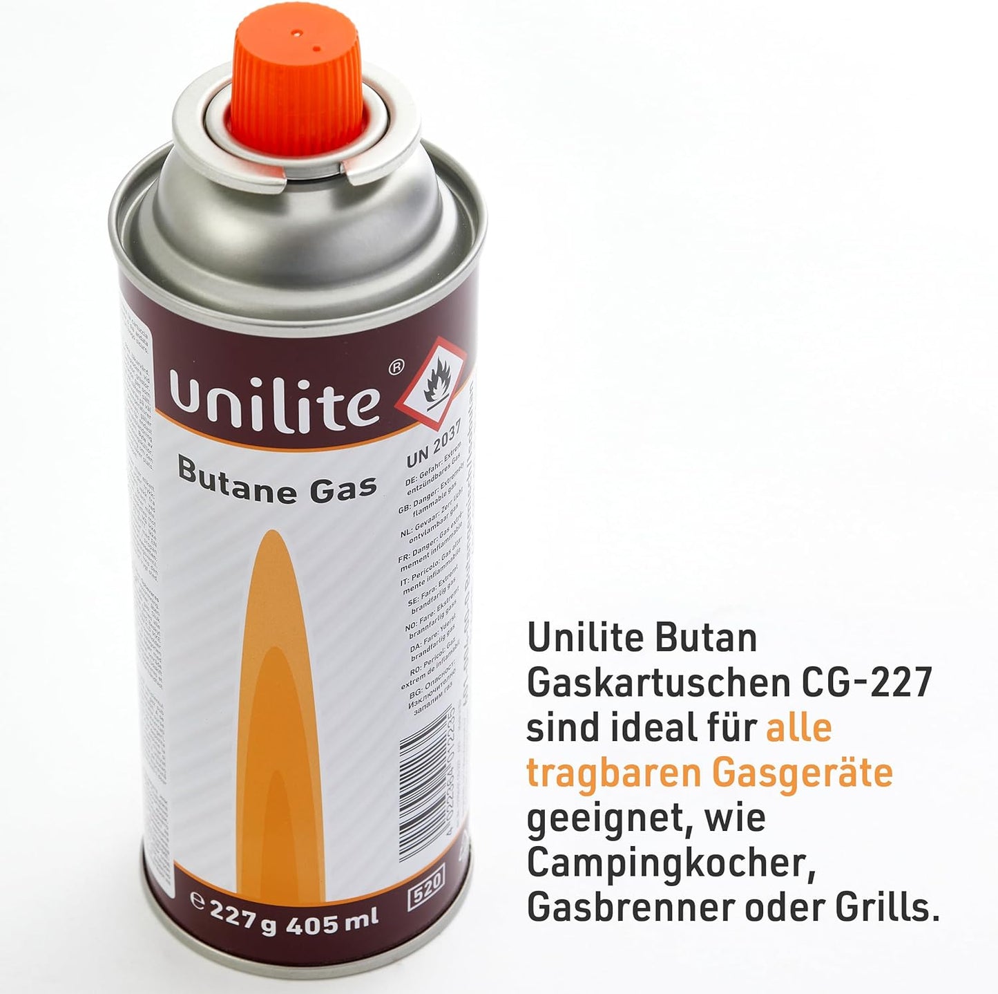 12 x Gaskartuschen Butangas Camping Unkrautbrenner Campingkocher