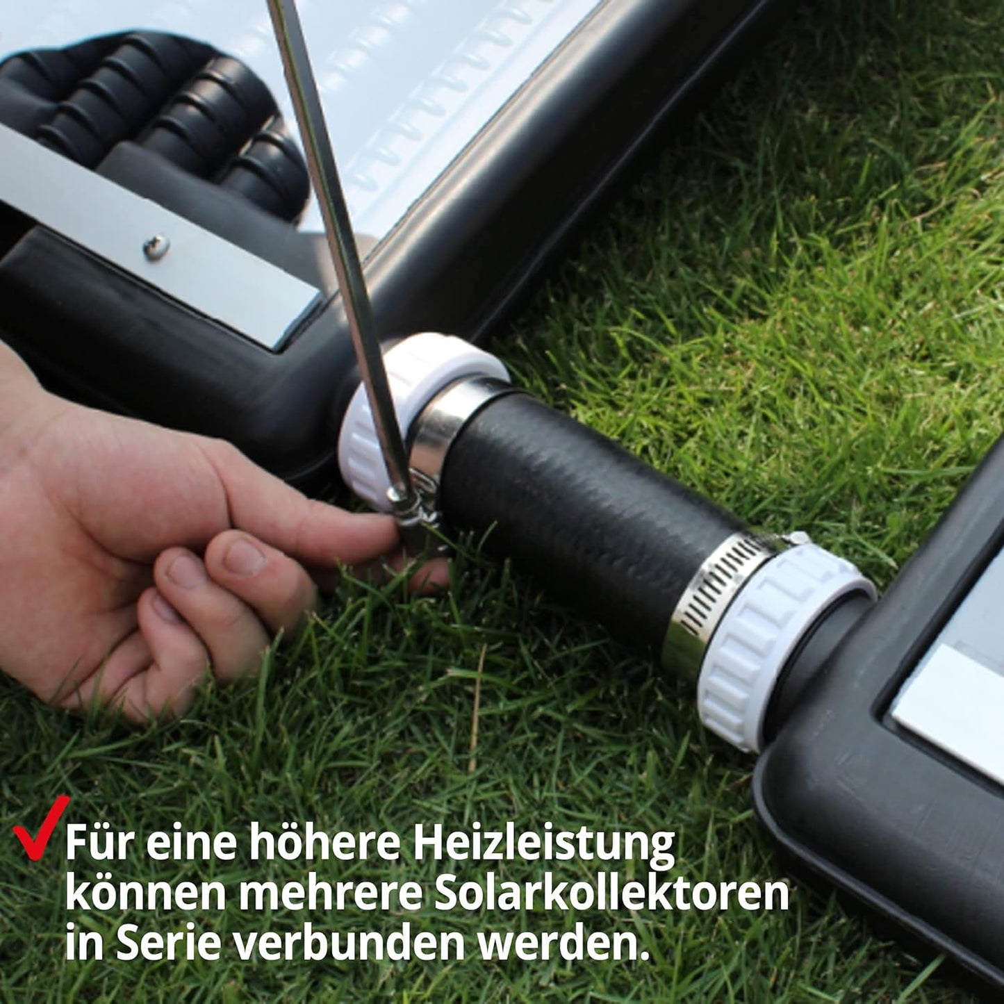 BITTE LESEN !!! Retourenware ! Solar Poolheizung Solarkollektor 12 l Wasserinhalt Solarheizung Pool Swimmingpool