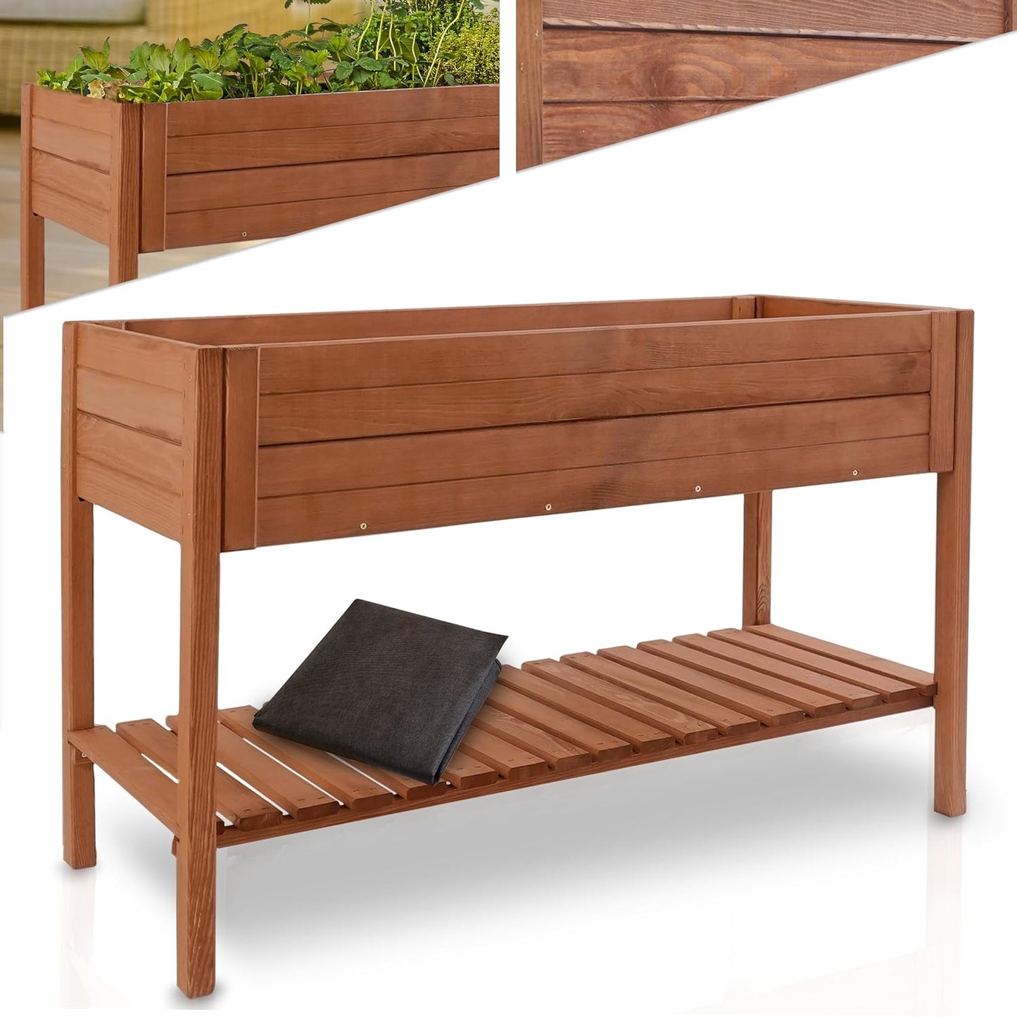 XXL Hochbeet Pflanztisch Blumenbank
