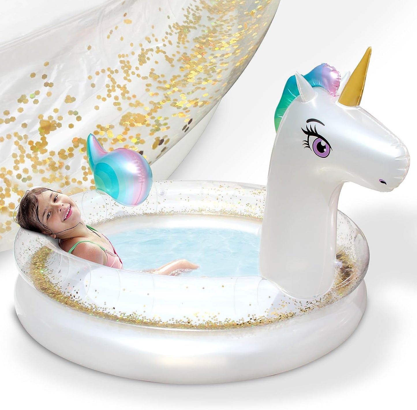 Einhorn Pool Spielzeug Schwimmtier Aufblasbar Badetier