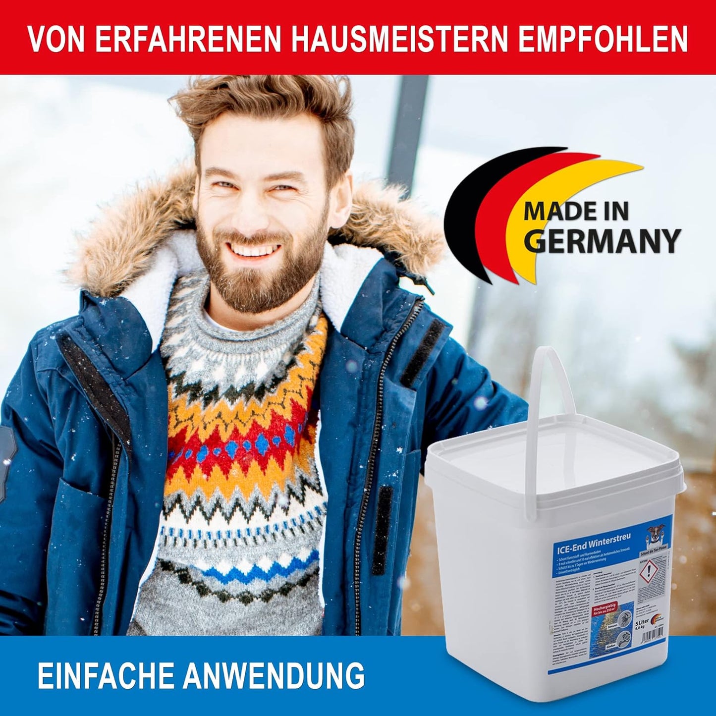 Winterstreugranulat Auftau Granulat Streumittel Alternative zu Streusalz Tierfreundlich & Umweltschonend