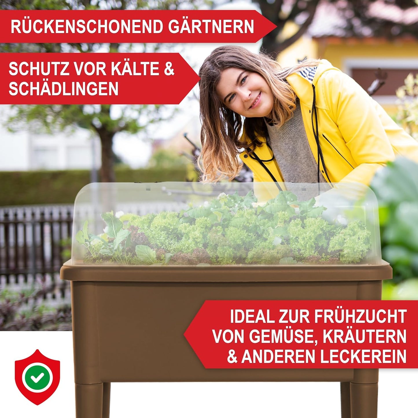 Hochbeet Frühbeet Kräuterhochbeet Anzucht Pflanzkasten Coffee
