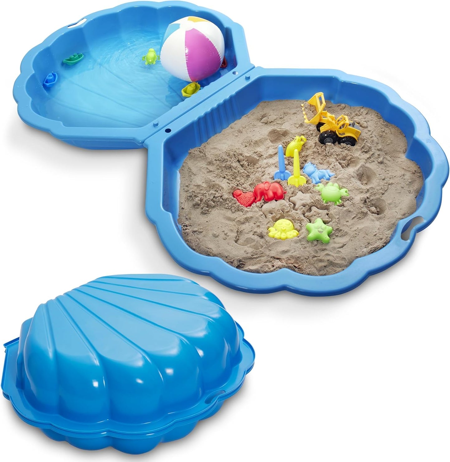 Sandkasten Muschel Blau 88 x 78 x 38