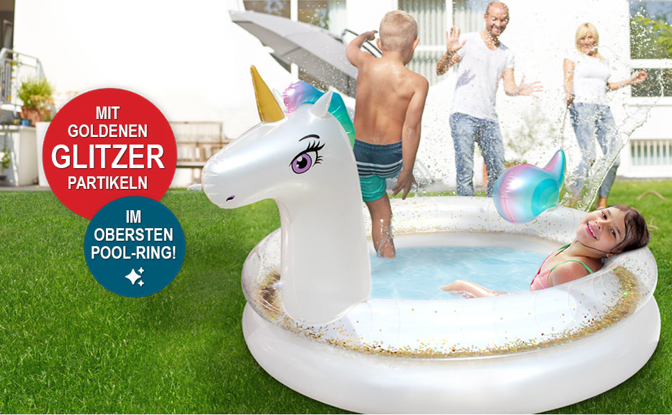 Einhorn Pool Spielzeug Schwimmtier Aufblasbar Badetier