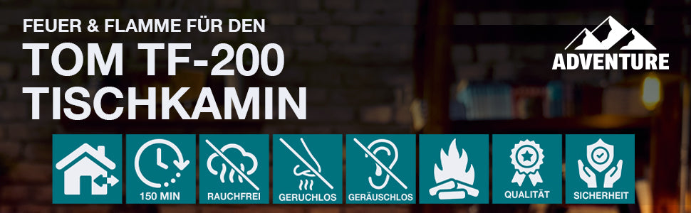 Tischfeuer Tischkamin Bio Ethanol Zimmer Innen Außen Deko Kamin Indoor Feuer