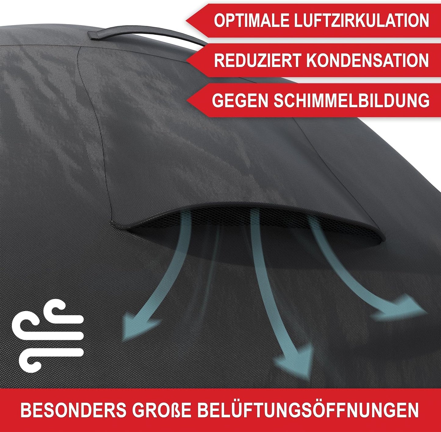 Grill Abdeckhaube 150 x 65 x 125 cm