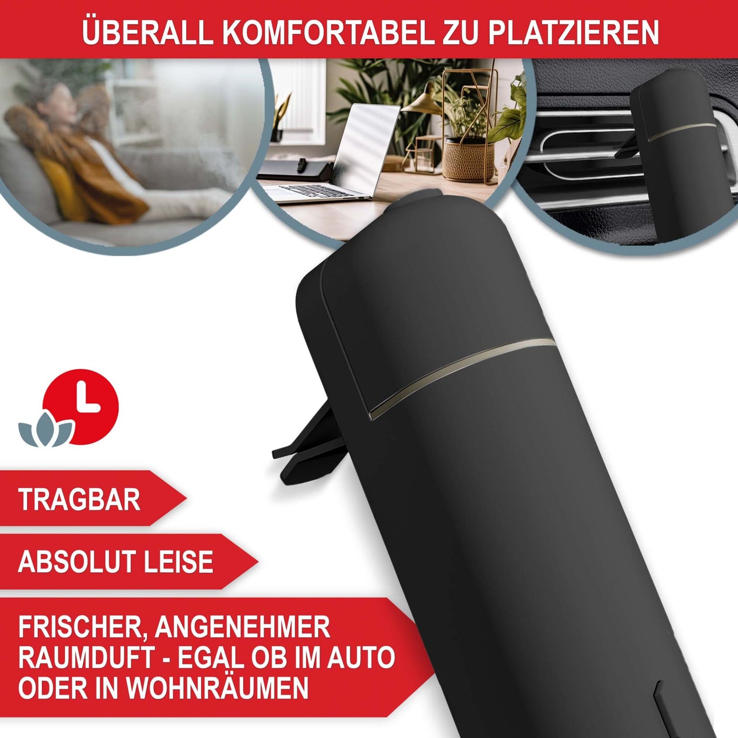 Aromadiffuser Schwarz