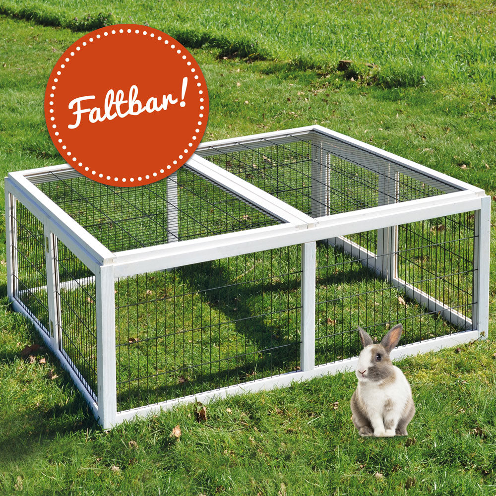Hasenstall Kaninchenstall Meerschweinchenstall Weiß Rabbit Run 403