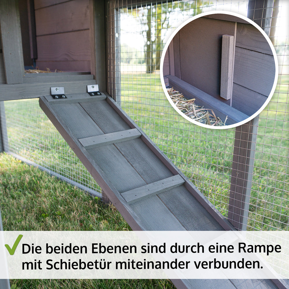 Hasenstall Kaninchenstall Meerschweinchenstall DREAM GREY