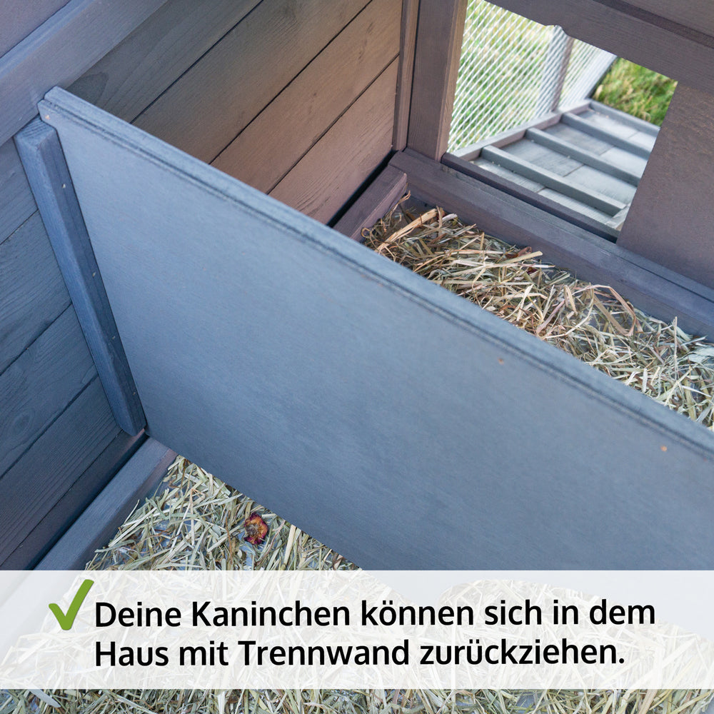 Hasenstall Kaninchenstall Meerschweinchenstall DREAM GREY